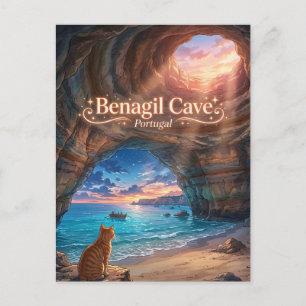 Benagil-Höhle Portugal Postkarte