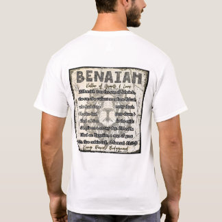 Benaiah, König David's Bodyguard 2 Samuel 23:20-23 T-Shirt