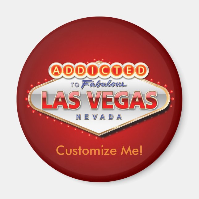 Benannt auf Las Vegas, Nevada Funny Sign Magnet (Vorne)