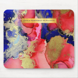 Benannt nach Abstrakt Art Alkoholtupfer Tinte Mousepad