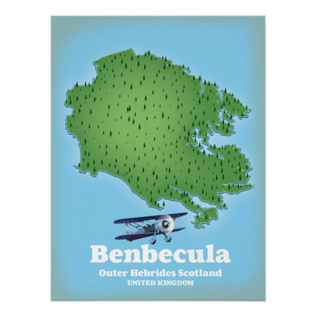 Benbecula Outer Hebrides Scotland Poster (Vorderseite)