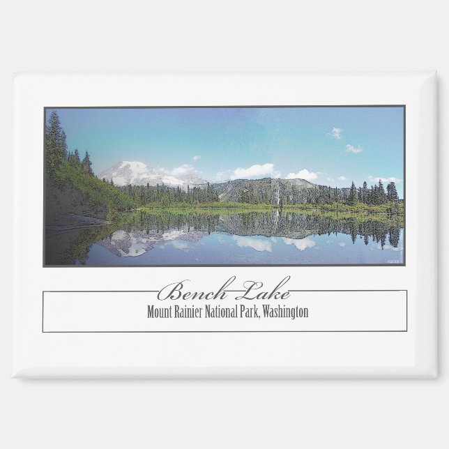 Bench Lake Magnet (Vorderseite)
