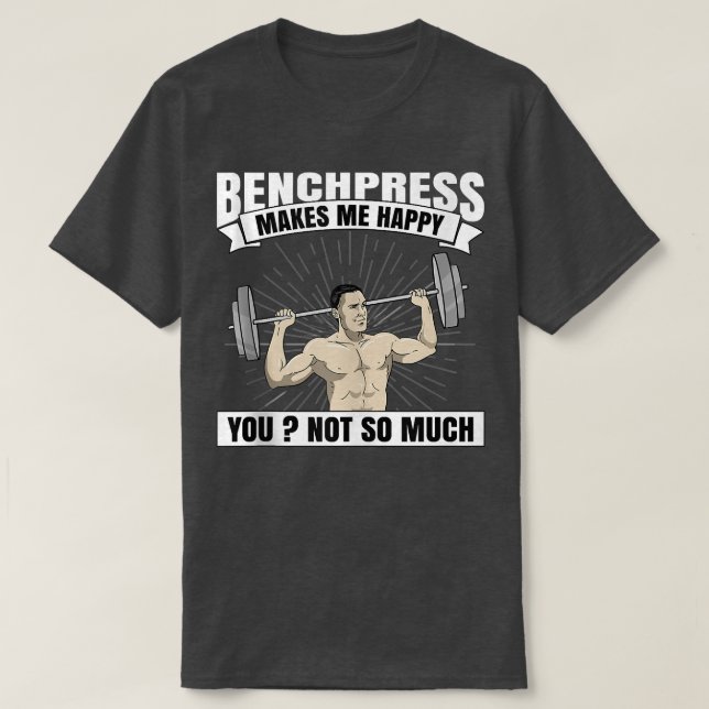 Bench Press Geschenk Muskel Bodybuilding Männer GY T-Shirt (Design vorne)