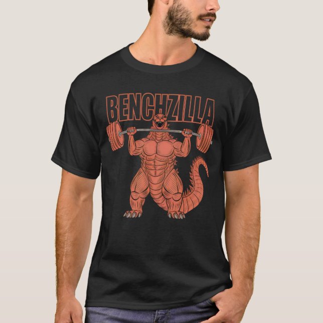 Benchzilla-Fitness T-Shirt (Vorderseite)