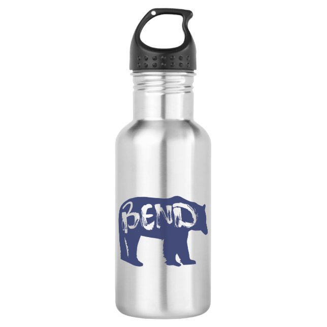 Bend Bear Edelstahlflasche (Vorderseite)