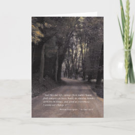 Bend in Buffalo Road - Shakespeare Zitat Karte