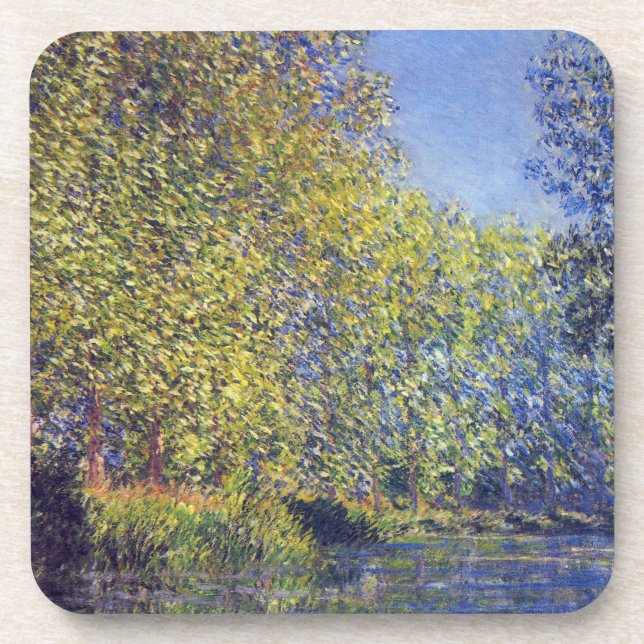 Bend in Epte River bei Giverny von Claude Monet Getränkeuntersetzer (Vorderseite)