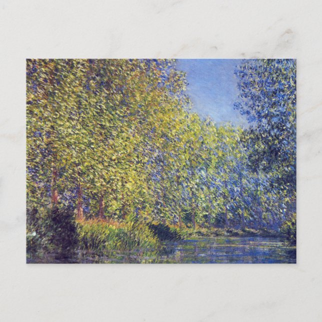 Bend in Epte River bei Giverny von Claude Monet Postkarte (Vorderseite)
