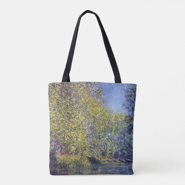 Bend in Epte River bei Giverny von Claude Monet Tasche (Rückseite)