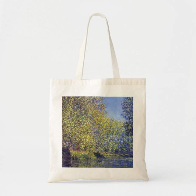 Bend in Epte River bei Giverny von Claude Monet Tragetasche (Vorne)
