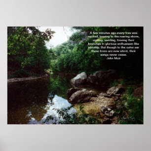 Bend in the Baker River, Rumney, NH Poster