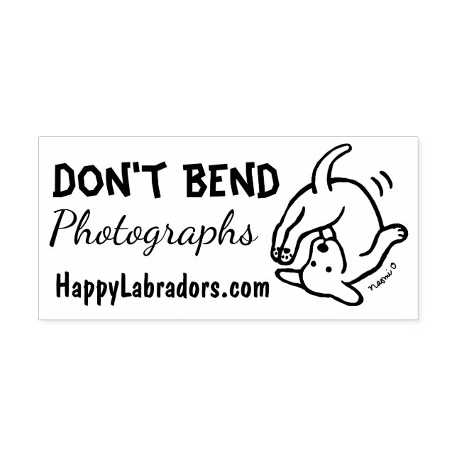 Bend Labrador Kautschuk Briefmarke nicht Gummistempel (Prägung)