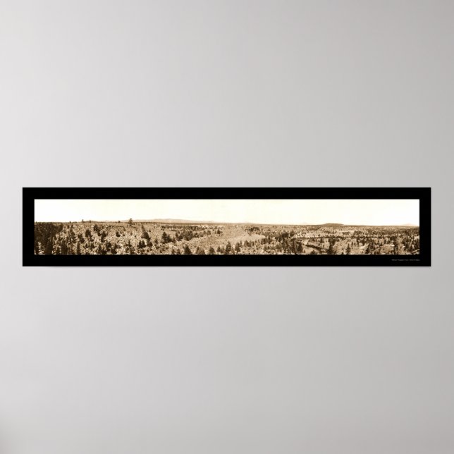 Bend OR Mountains Foto 1910 Poster (Vorne)