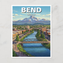 Bend Oregon Coast Travel Carte postale