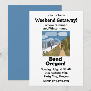 Bend Oregon Dual Season Vibe Wochenendausflug Einladung