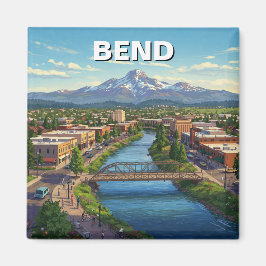 Bend Oregon Küste Reise Postkarte Magnet
