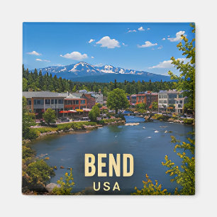 Bend Oregon malerische Flussstadt Reise Geschenk Magnet
