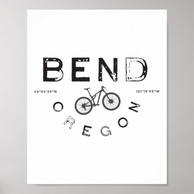 Bend Oregon Mountainbiken Poster (Vorne)