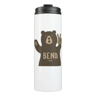 Bend Oregon Peace Bear Thermosbecher