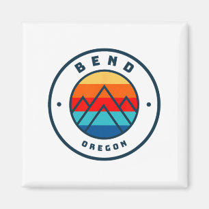 Bend Oregon Skifahren Snowboarden Ski Familienausf Magnet