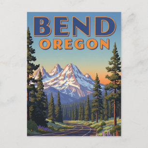 Bend Oregon Travel Postcard Postkarte