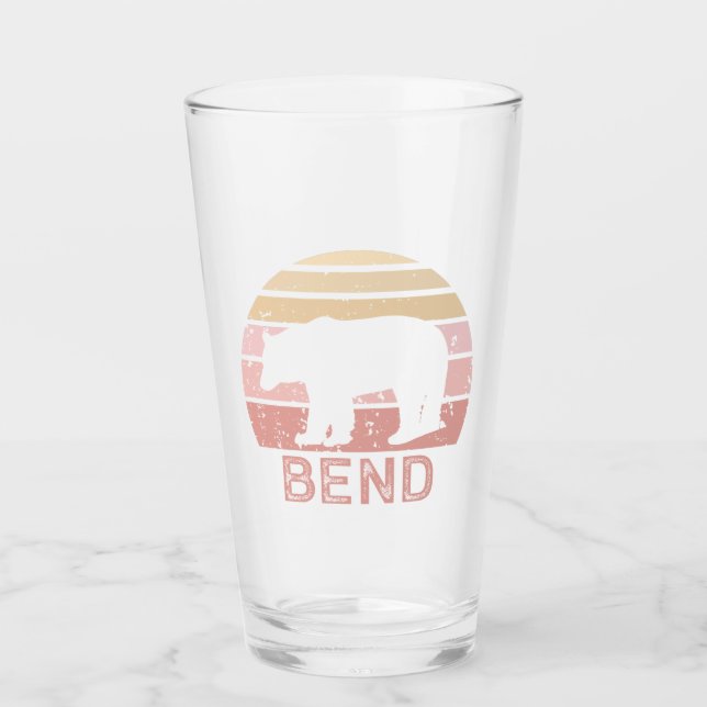 Bend Retro Bär Glas (Vorderseite)