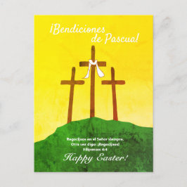 Bendiciones de Pascua Spanischer Ostern Feiertagspostkarte
