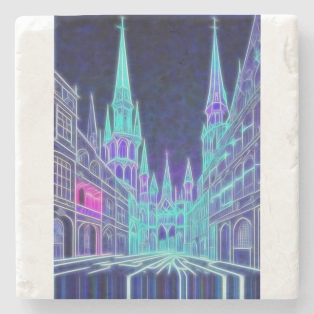 Bending Acropolis Steinuntersetzer (Vorderseite)