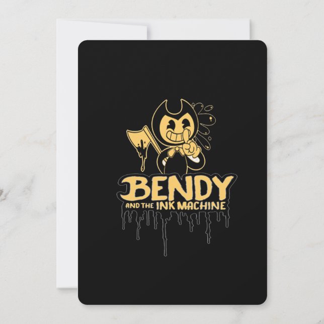 Bendy und die dunkle Wiederbelebung Einladung (Rückseite)