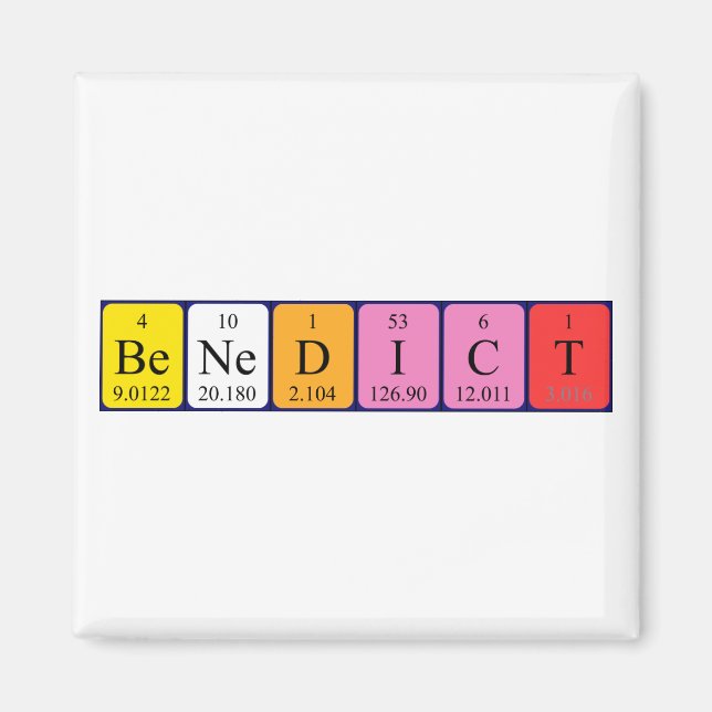 Benedict Periodenmagnet Magnet (Vorne)