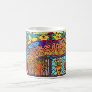 Bénédiction chrétienne de tasse de café