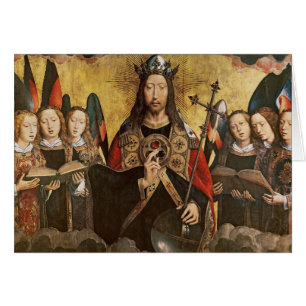 Bénédiction du Christ, panneau central d'un