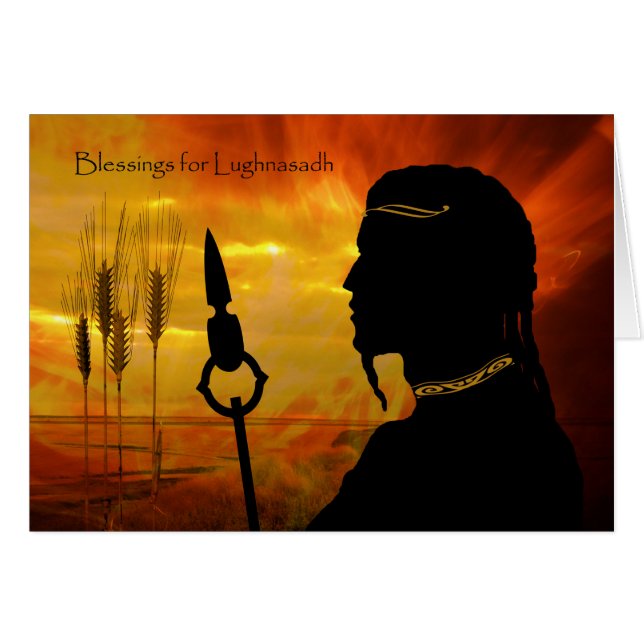 Bénédiction pour Lughnasadh, Dieu Soleil Lugh et b (Devant horizontal)