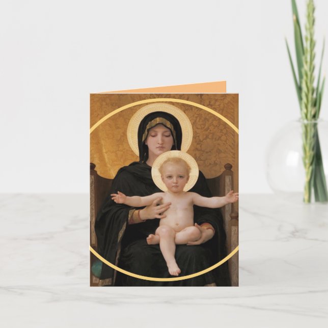 Bénédictions de Noël Carte Enfant Christ (Devant)