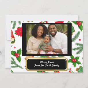 Bénédictions de Noël Carte personnalisée chrétienn