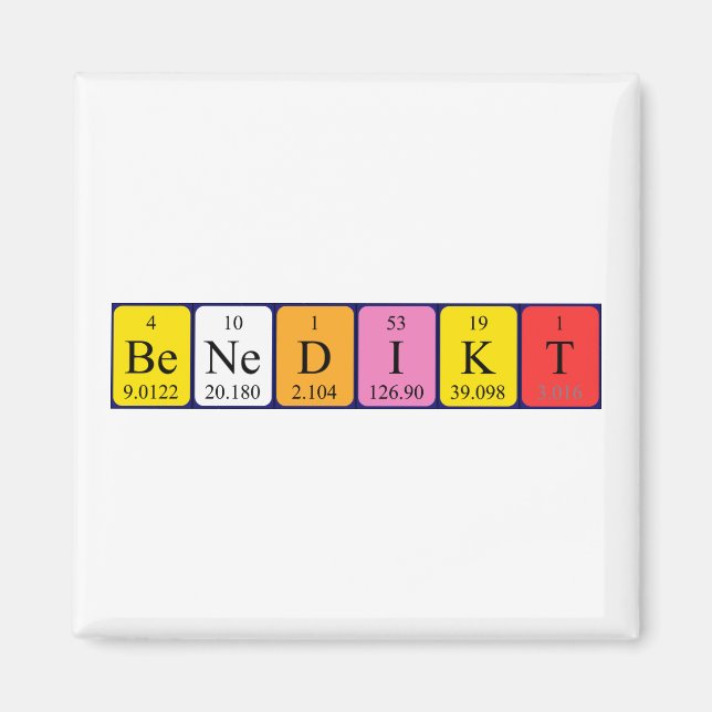 Benedikt Periodenmagnet Magnet (Vorne)