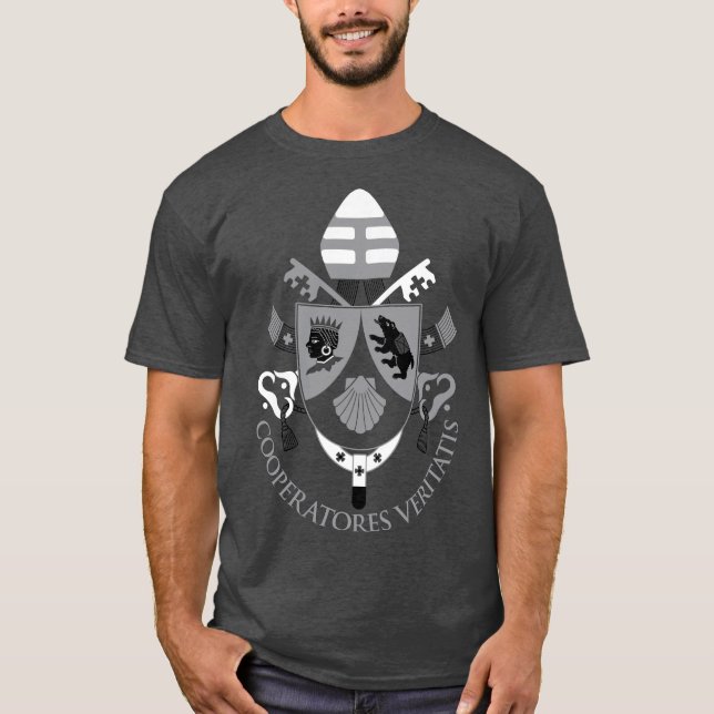 Benedikt XVI. Wappenschutt T-Shirt (Vorderseite)