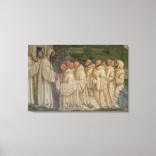 Benediktiner-Mönche, vom Leben von St. Benedict ( Leinwanddruck