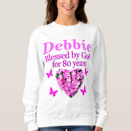 BÉNÉFICIÉ PAR DIEU 80E ANNIVERSAIRE SWEATSHIRT