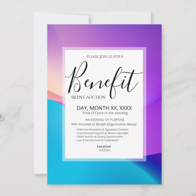 Benefit Invitation Template (Devant)