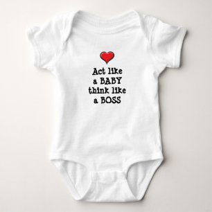 Benehmen Sie sich wie ein Baby und denken Sie wie  Baby Strampler
