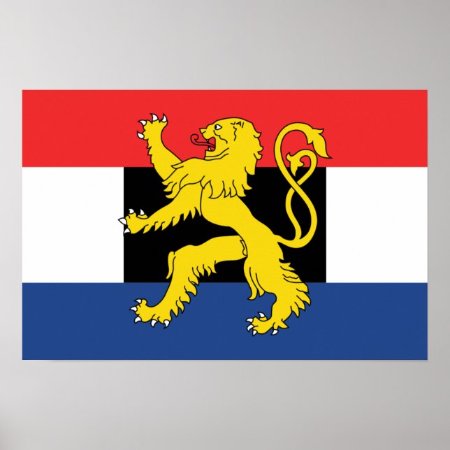 Benelux-Flagge Poster (Vorne)
