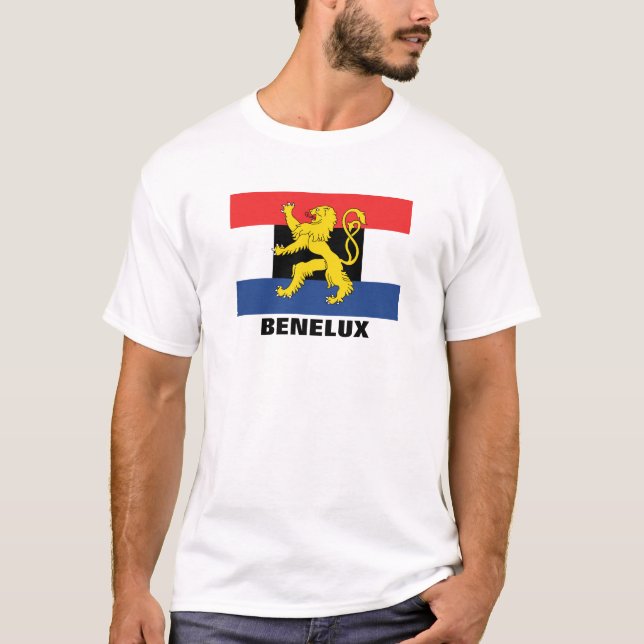 Benelux-Flagge T-Shirt (Vorderseite)