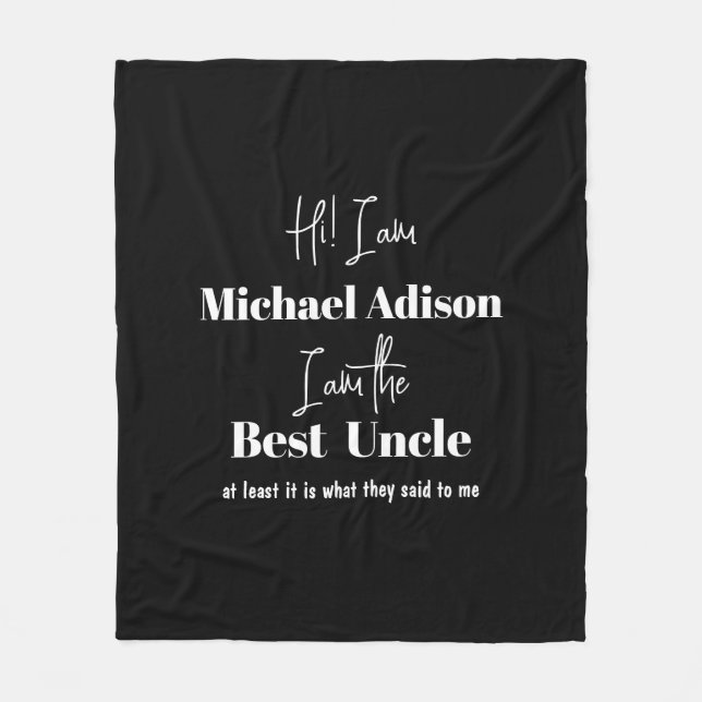 Benennen Sie benutzerdefinierte Skripte Sondergenu Fleecedecke (Vorderseite)