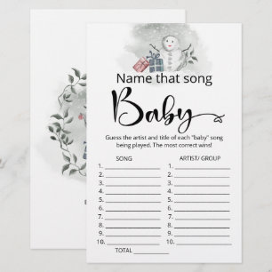 Benennen Sie das Baby Dusche Spiel