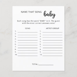 Benennen Sie das Baby Dusche Spiel