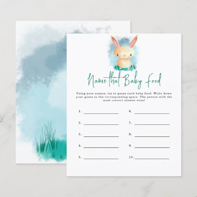 Benennen Sie das Baby Food Dusche (Vorne/Hinten)