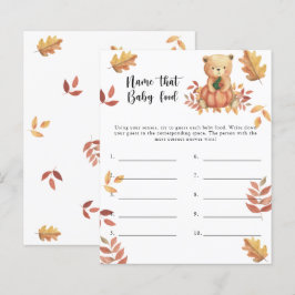 Benennen Sie das Baby Food Dusche Spiel