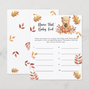 Benennen Sie das Baby Food Dusche Spiel