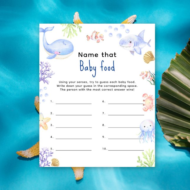 Benennen Sie das Baby Food Ocean Baby Dusche Spiel (Von Creator hochgeladen)